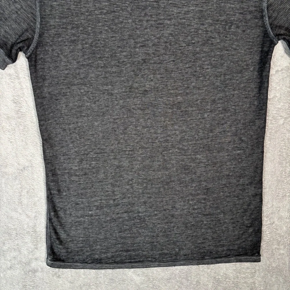 Polo Ralph Lauren Mens Large Charcoal Gray Waffle Knit Short Sleeve T-Shirt - Picture 7 of 11